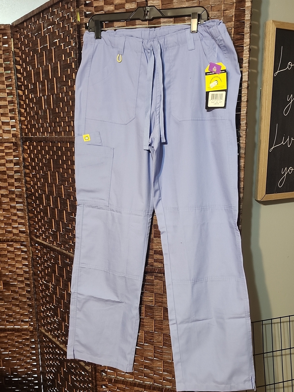 ❤️3 For 10.❤️WonderWink Unisex Lavender Cargo Scrub Pants